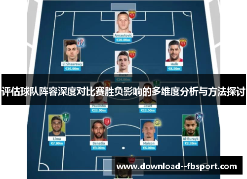 评估球队阵容深度对比赛胜负影响的多维度分析与方法探讨 评估球队阵容深度对比赛胜负影响的多维度分析与方法探讨