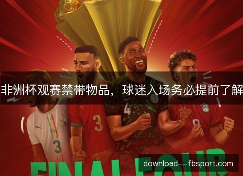 非洲杯观赛禁带物品，球迷入场务必提前了解